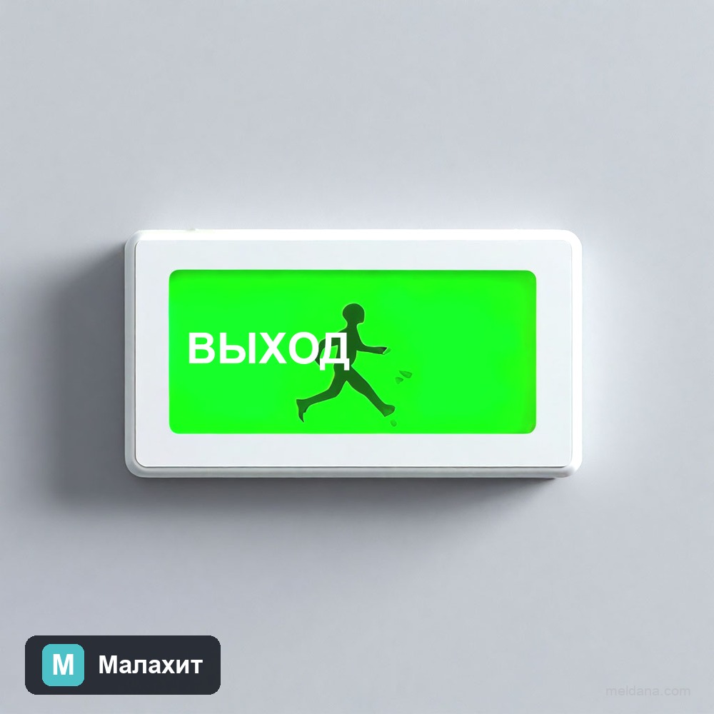 Оповещатель световой «Выход» Малахит ML-CO-EXIT 